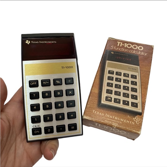 Vintage 70s Texas Instruments TI-1000 Calculator with box - Picture 2 of 13